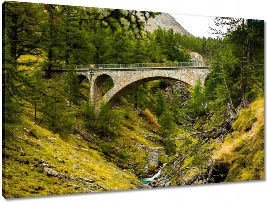 Vászonkép 90x60 Híd Tájkép