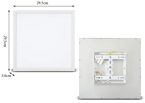 Brilagi - LED Dimmelhető lámpa SLIMFRAME LED/25W/230V 30x30 cm fehér + távirányító