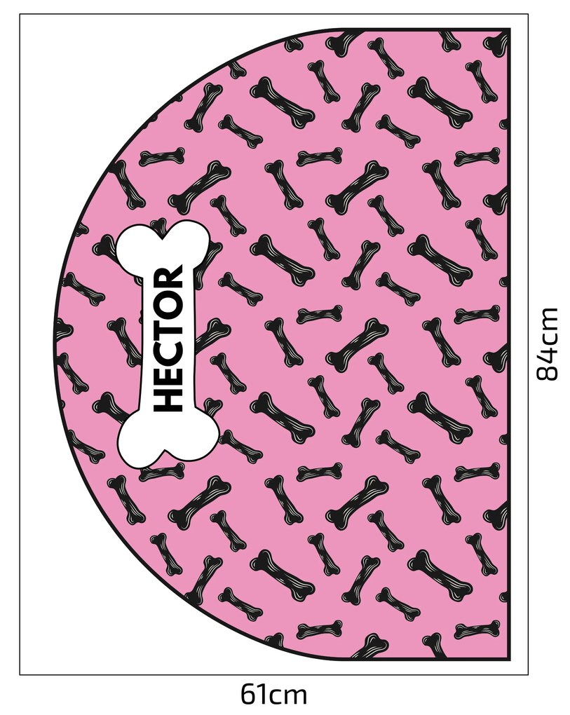 PIPPER. Védő textil falmatrica – Ív – Csontocskák Méret: 120x96cm, Indíték: név nélkül