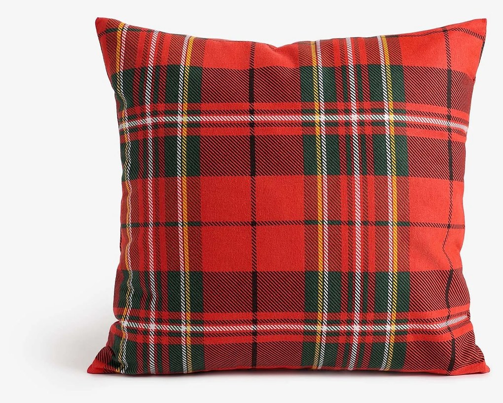 Goldea flanel párnahuzat - piros kockás 40 x 40 cm