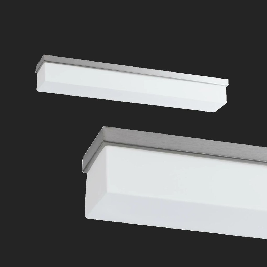 Osmont 44547 Sylvia 2 mennyezeti/fali üveg könnyű rozsdamentes acél szálcsiszolt b