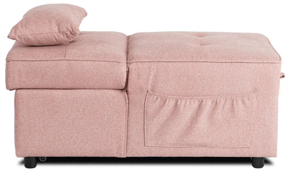 Ágyazható Fotel Rózsaszín Színben. IBERIS 67 cm