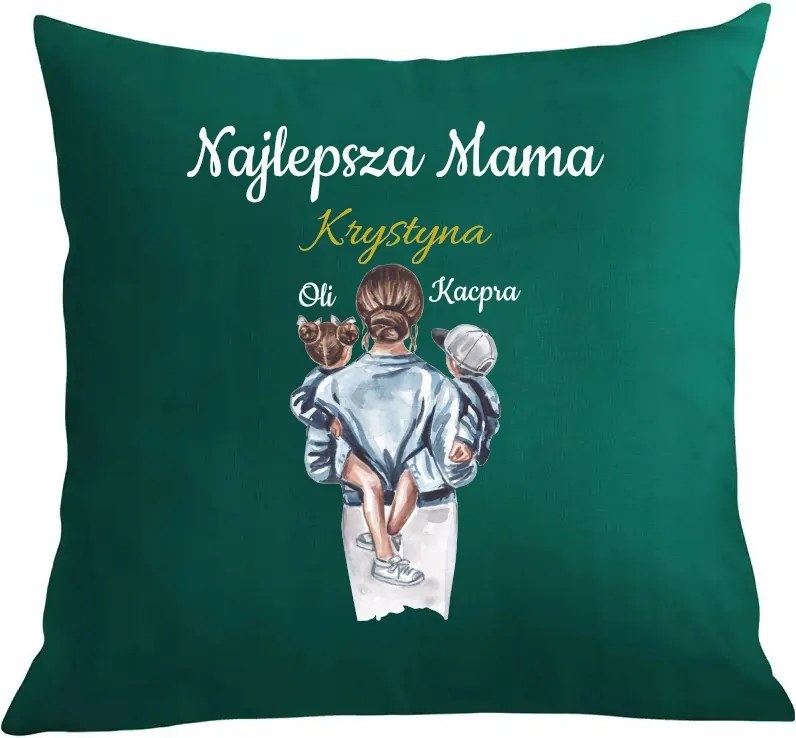 Párna párnahuzat Személyre szabott Anyák napja Legjobb Anya Név