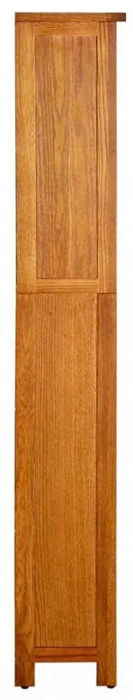 5 szintes tömör tölgyfa könyvespolc 70 x 22 x 140 cm