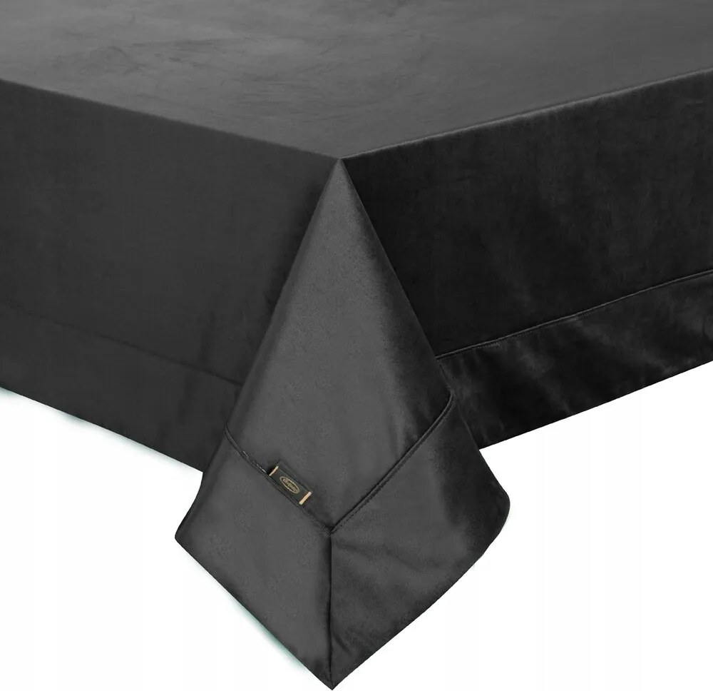 Abrosz dekoratív Velvet 145x180 Eurofirany fekete