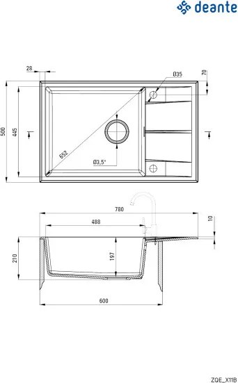 Eridan gránit mosogató_alabástrom_1 medence+csepegtető