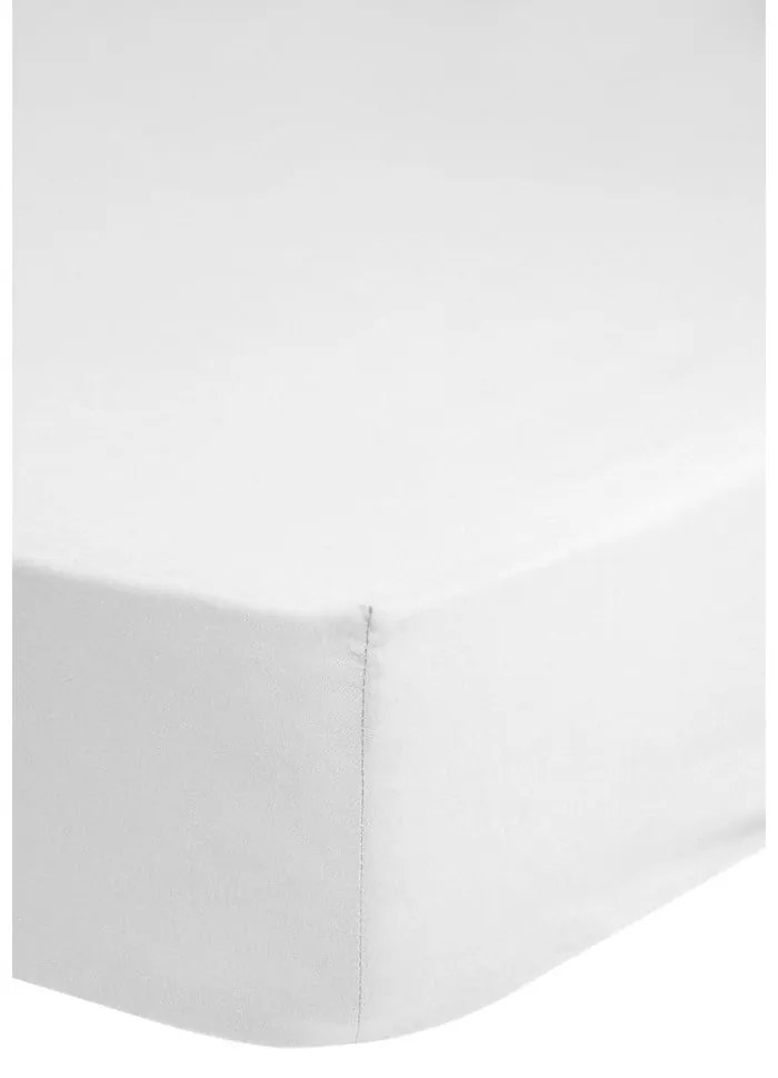 Fehér pamut-szatén gumis lepedő, 140 x 200 cm - HIP