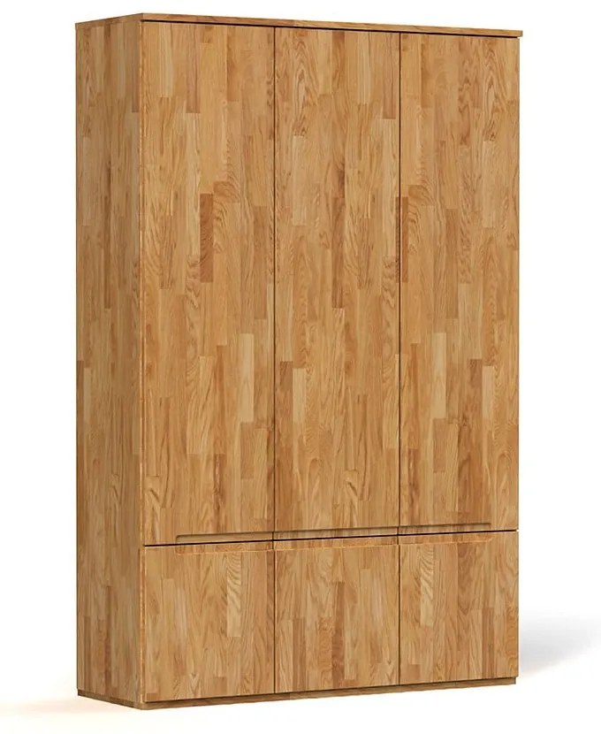 Tölgyfa ruhásszekrény 135x206 cm Vento 3 - The Beds