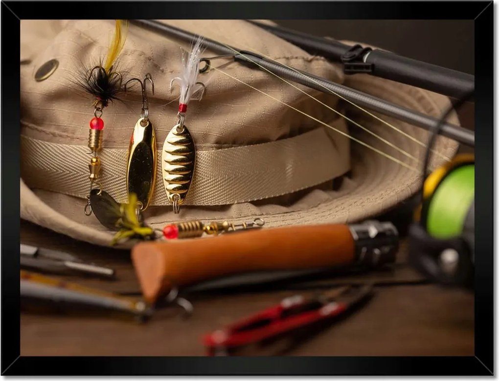 Poszterek keretben 40x30 Horgászat Szabadidő