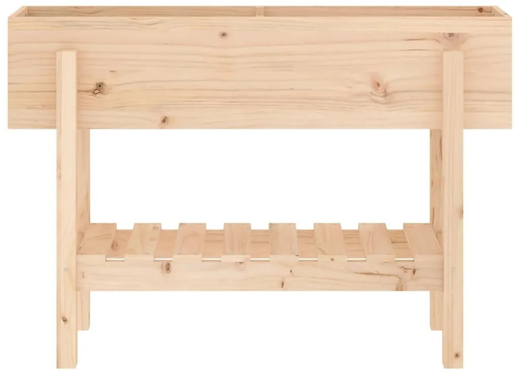 tömör fenyőfa kerti magaságyás 101 x 30 x 69 cm