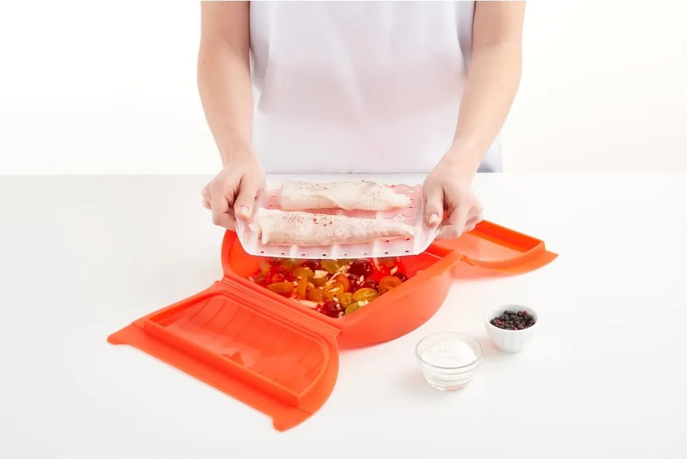 Szilikon párolóedény – Lékué