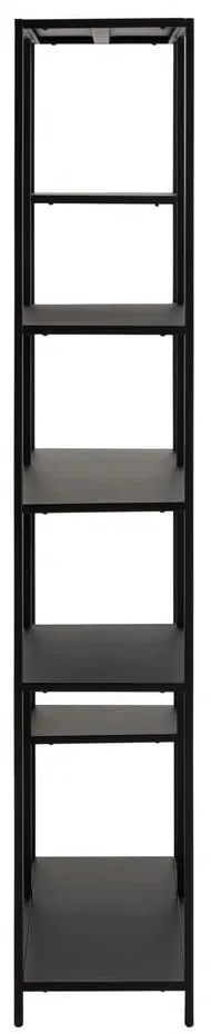 Fekete fém könyvespolc 80x165 cm Newcastle – Actona