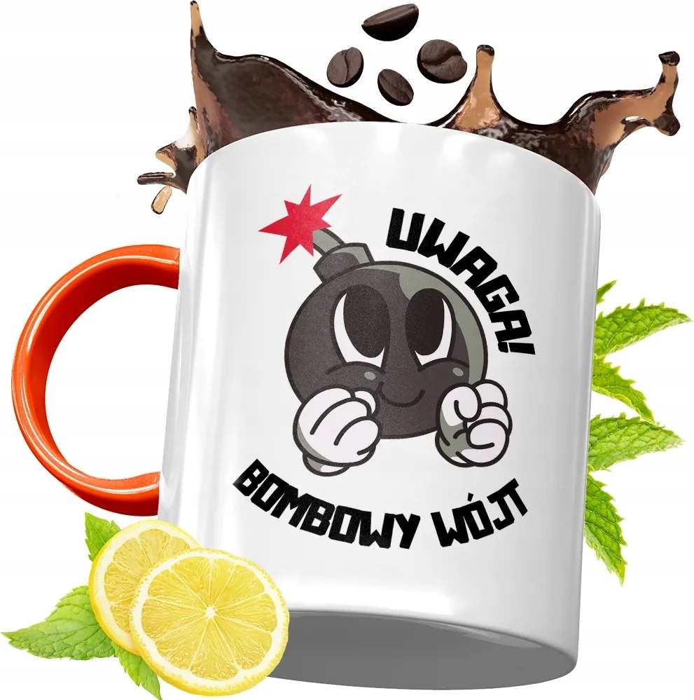 Narancssárga Bögre Ajándék Bácsinak, fényképes nyomattal