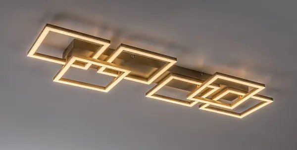 Rabalux 71500 - LED dimmelhető mennyezeti lámpa FATMA 40W/230V 3000-6500K 33x100 cm bézs+távirányító
