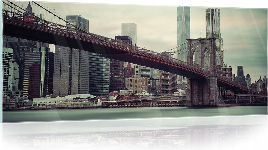 Üvegfestmény Híd modern nagy 125x50
