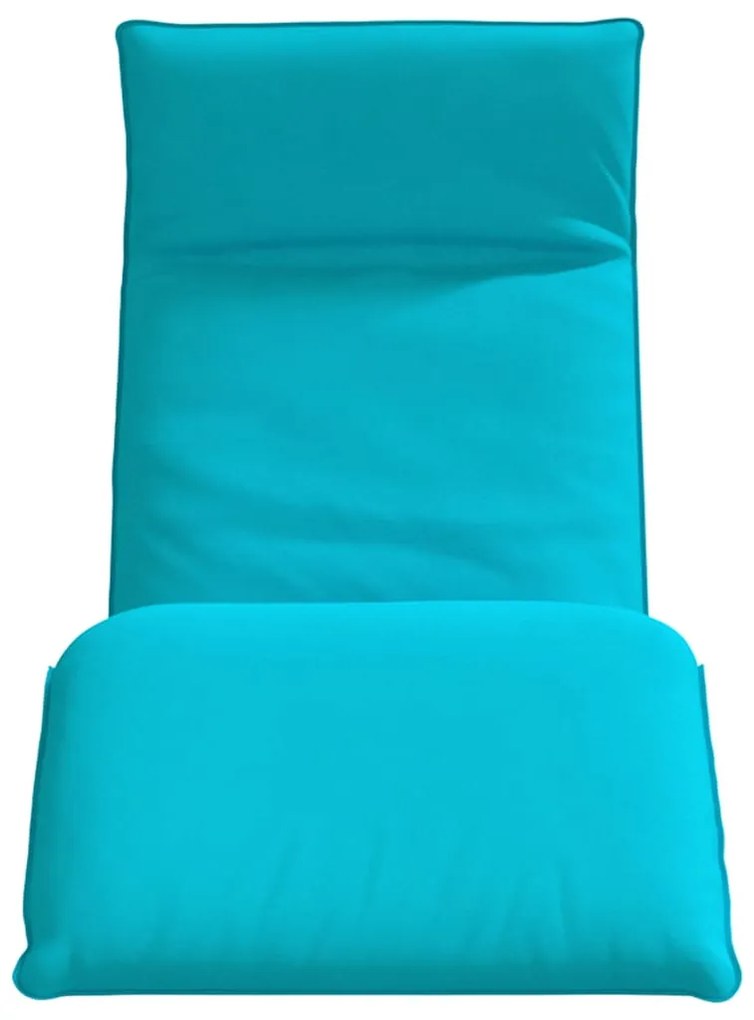 Türkizkék oxford-szövet összecsukható napozóágy 175x54x8,5 cm
