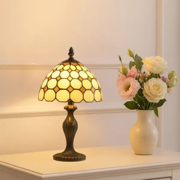 Brilagi - Tiffany vitrázs asztali lámpa DORAN 1xE14/40W/230V