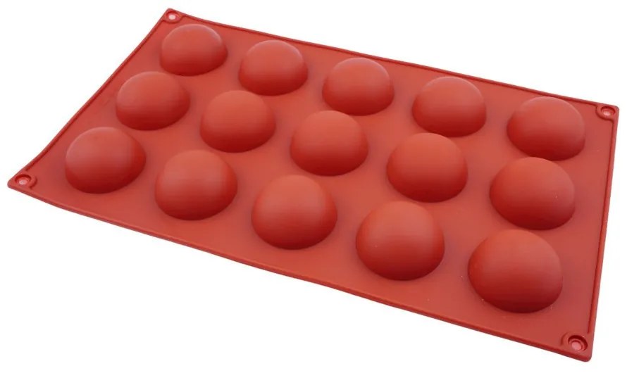 Félgömb forma, szilikon, 15 db-os