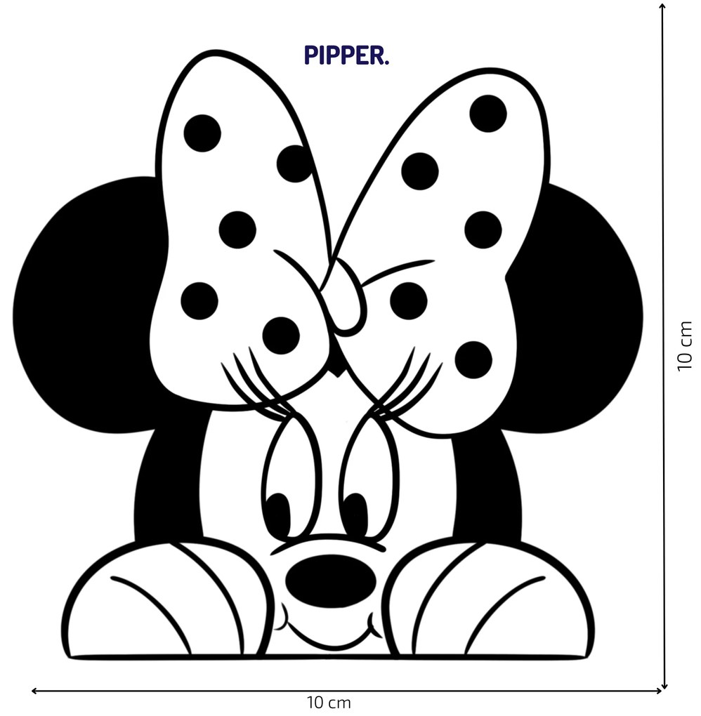 PIPPER. Matrica a kapcsoló felett "Minnie"
