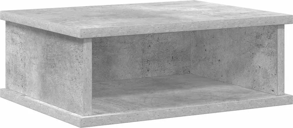 vidaXL Éjjeli asztal Beton Szürke 40 x 31 x 15 cm Faanyag