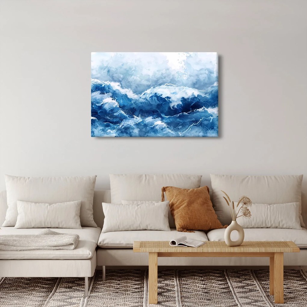 Kép - A tenger illusztrációja (90x60 cm)