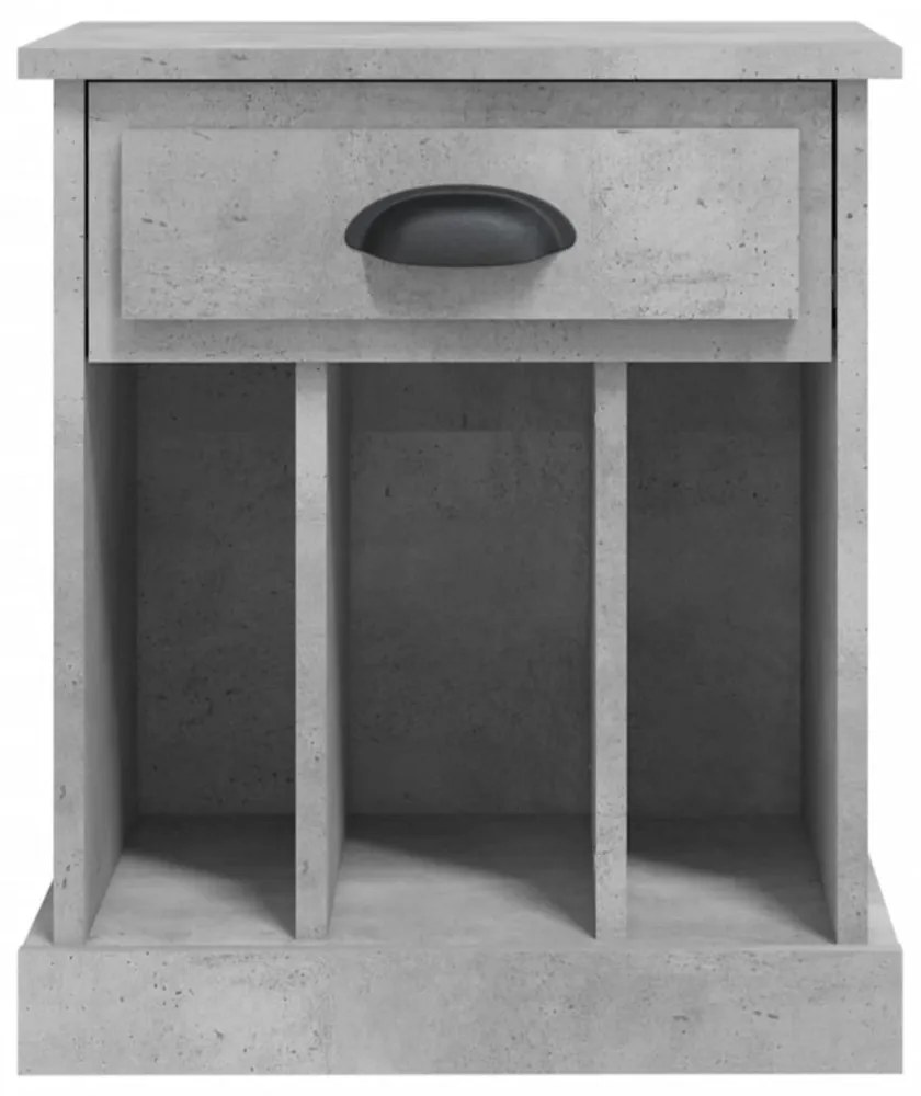 betonszürke éjjeliszekrény 43x36x50 cm
