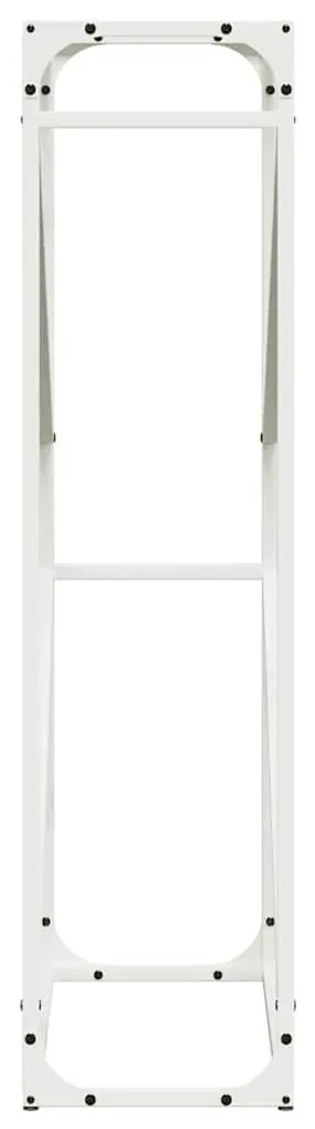fehér hidegen hengerelt acél tűzifatároló 60x25x100 cm