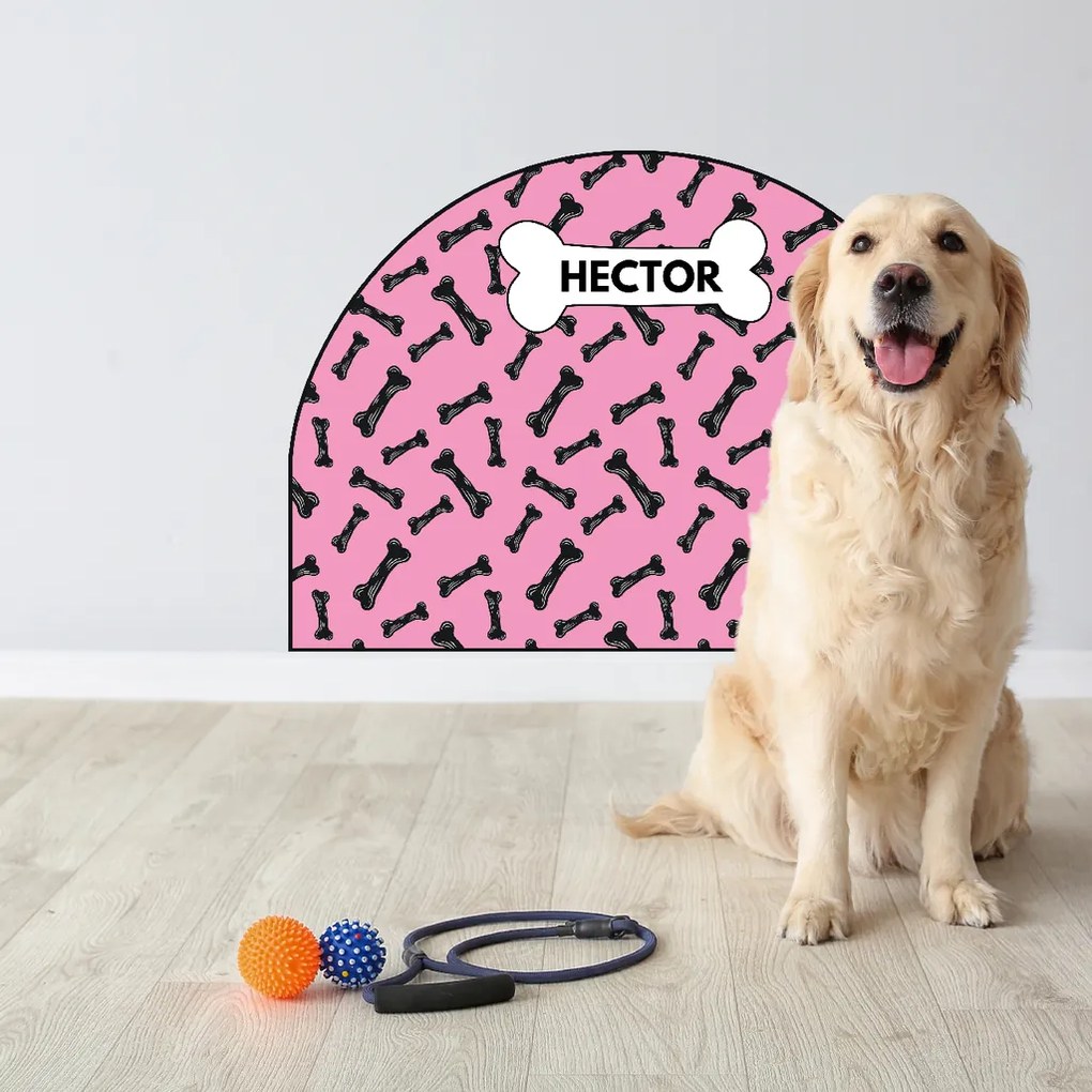 PIPPER. Védő textil falmatrica – Ív – Csontocskák Méret: 120x96cm, Indíték: névvel