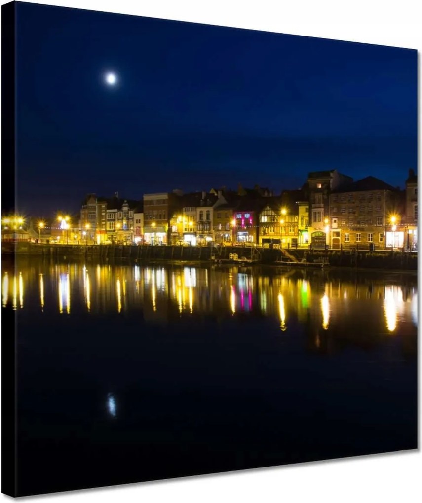 Vászonkép 30x30 Hold a vízben