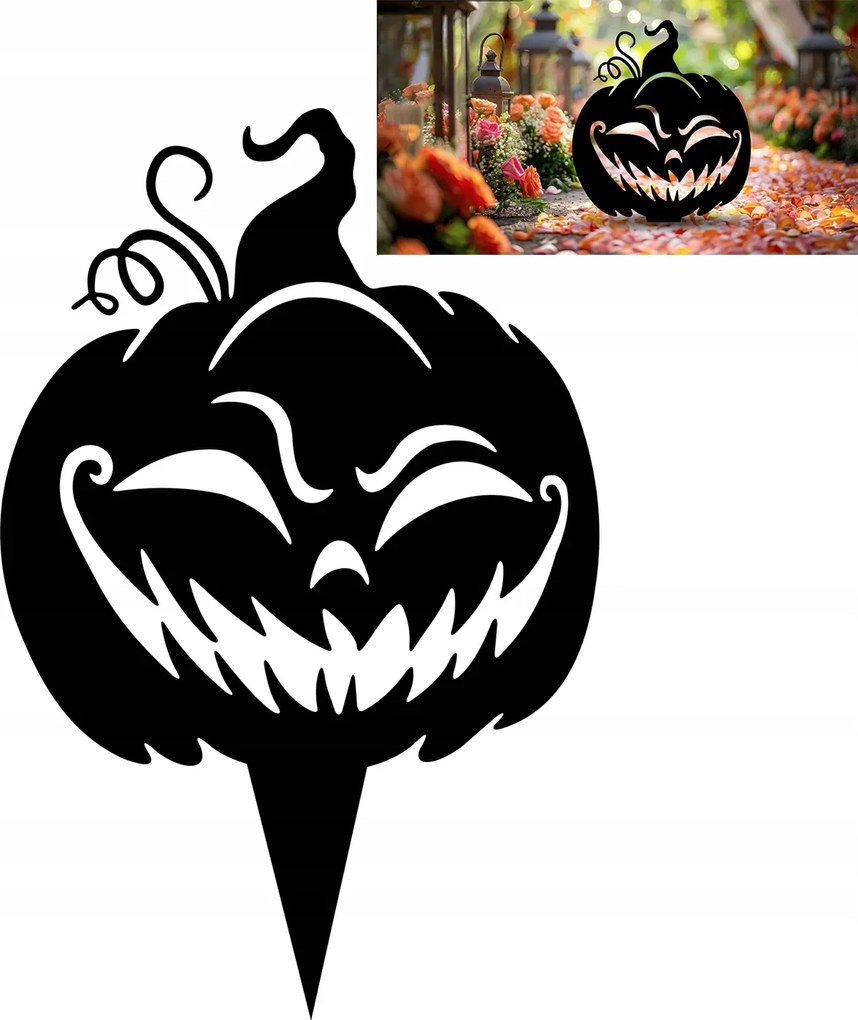 Dekoráció Fém Halloween Dekoráció Tök Loft Kerti Dekoráció
