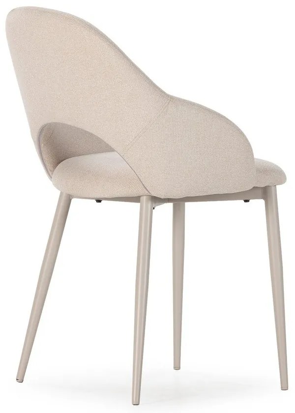 Bézs kárpitozott étkezőszék szett 2 db-os Lia – Marckeric