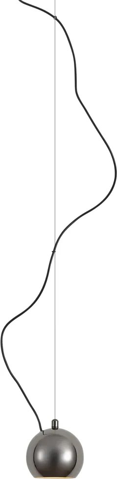 Dizájner függőlámpa sötét króm 1 fázisú sínrendszerhez - Slimline Sara