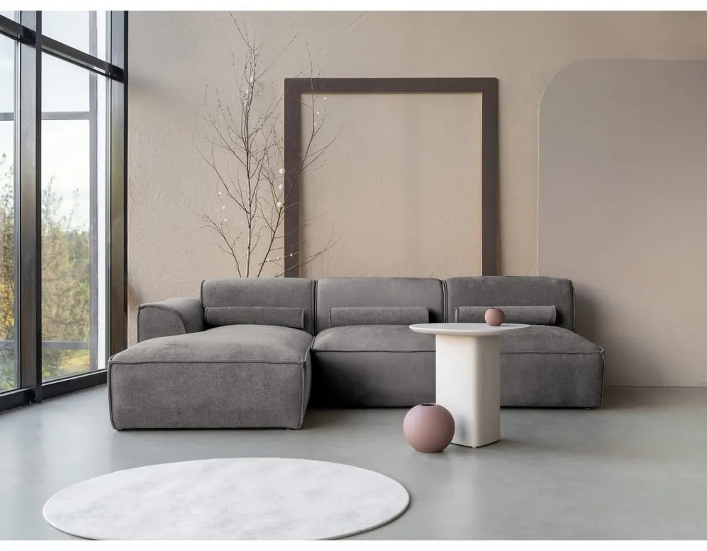 Világosszürke sarokkanapé (bal oldali) Flex Felix – Miuform