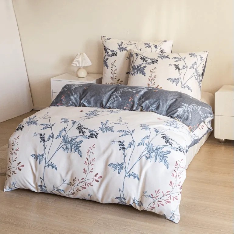 Mikroszálas flanel ágyneműhuzat GRETA krémszínű Ágyneműhuzat mérete: 70 x 90 cm | 140 x 200 cm