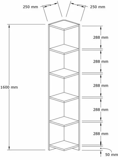 Porto Anthracite and Sapphire könyvespolc
