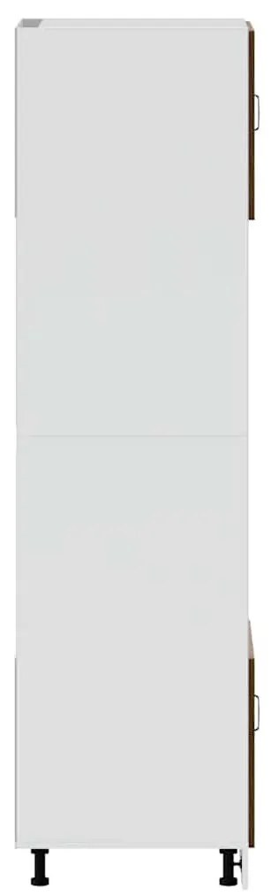 vidaXL Lucca 2 db barna tölgy színű szerelt fa sütőszekrények