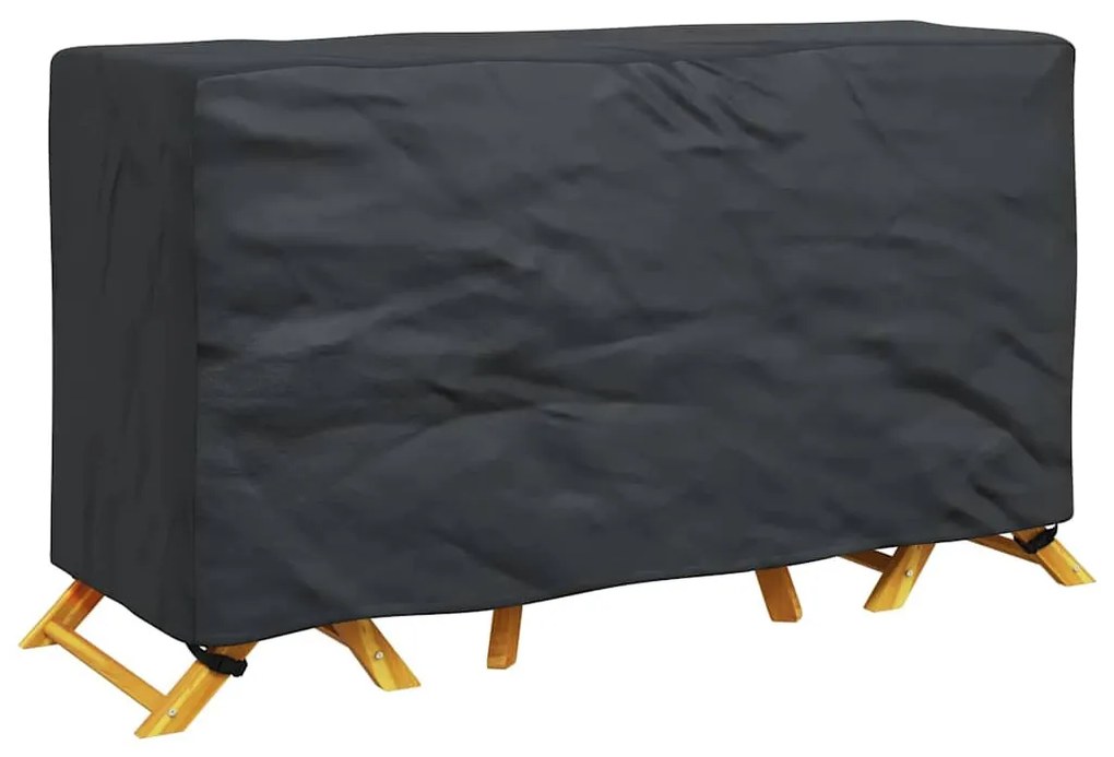 Kültéri bútorhuzat Fekete 180 x 70 x 90 cm 210D