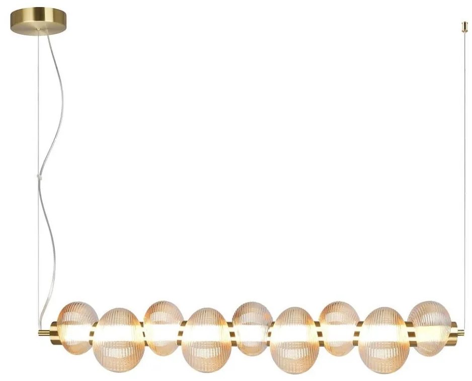 BOLLA LED/32W/230V kábeles csillár arany/füstös bézs