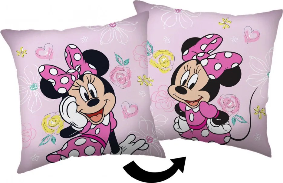 Disney Minnie Pink Bow párna, díszpárna 40 x 40 cm