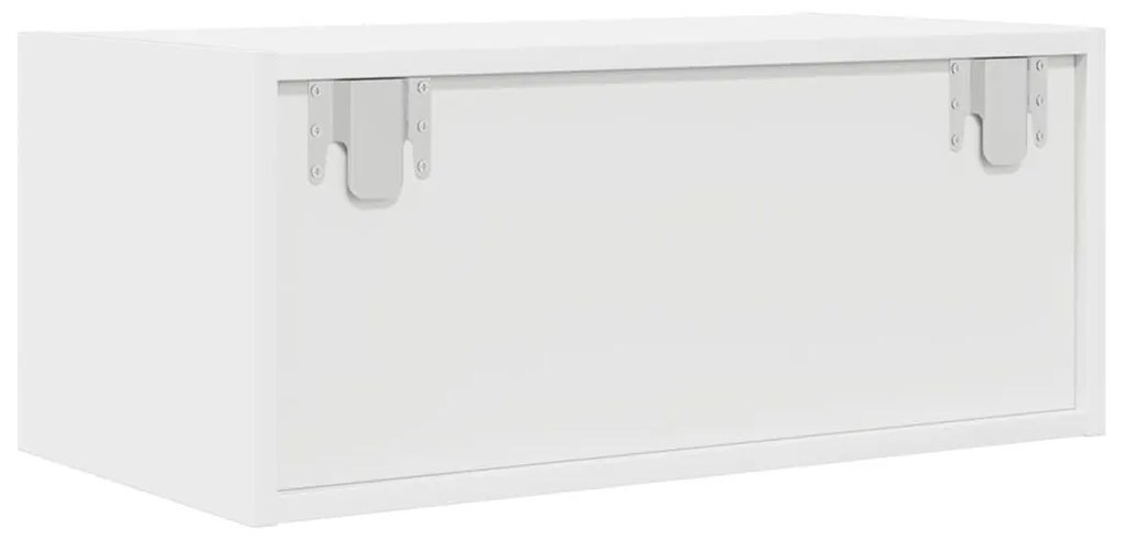2 db fehér szerelt fa TV-szekrény 60x31x25,5 cm
