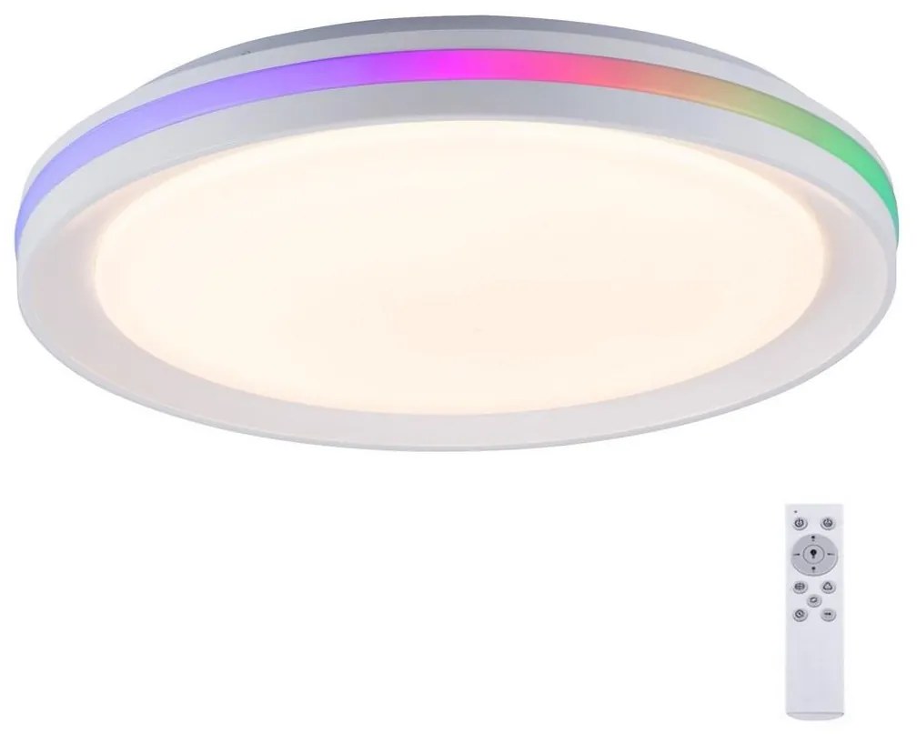 Leuchten Direkt Leuchten Direkt 15544-16 - LED RGB Dimmelhető mennyezeti lámpa RIBBON 15W/230V + távirányító W2841