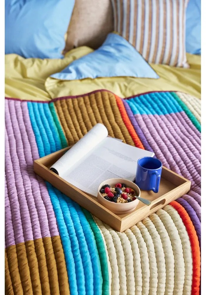 Fa szervírozó tálca 35x45 cm Structure – Hübsch