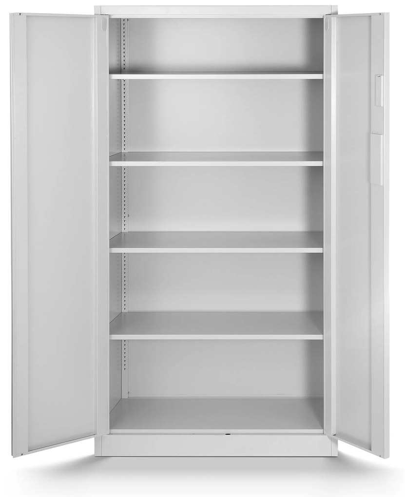 Fém iratszekrény DANIEL, 900 x 1850 x 400 mm, szürke