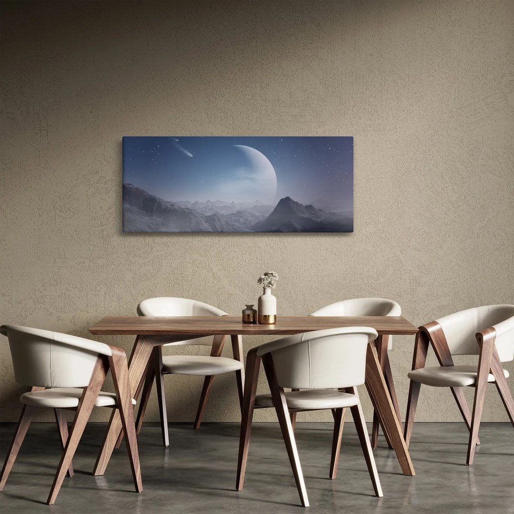 Kép - Ég a a sziklák felett (120x50 cm)