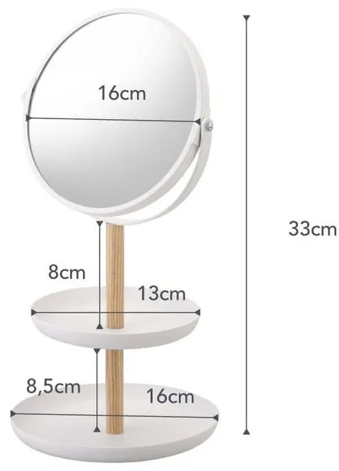 Kozmetikai tükör ø 17,5 cm Tosca – YAMAZAKI