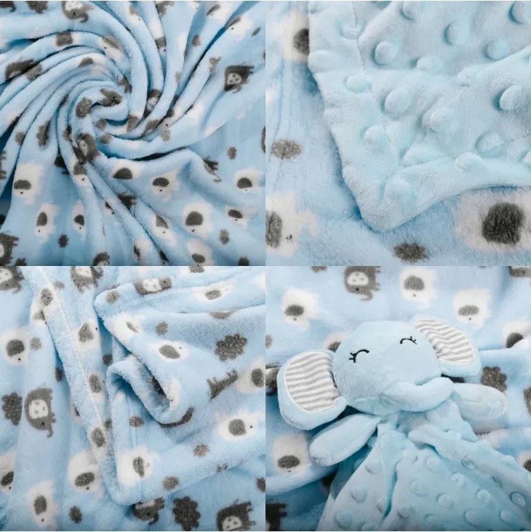 EMI Elefánt alvós játék pléddel