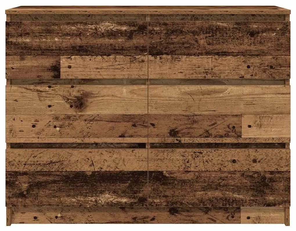 antik fa szerelt fa tálalószekrény 100x35x76 cm