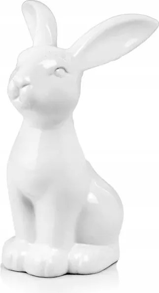 Húsvéti nyuszi fehér dekoráció 10 cm