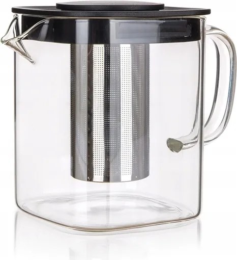 Kristy 1,1L-es üveg teafőző kancsó kávészűrővel