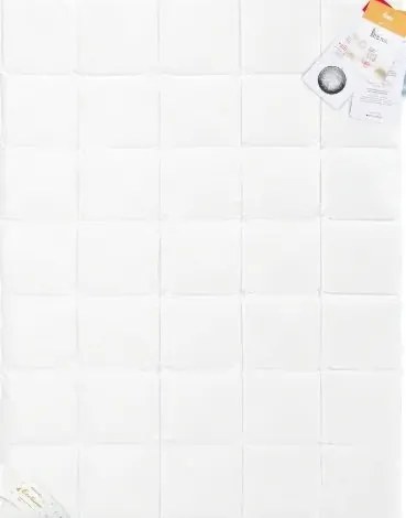 Paplan 140x200 egész évre, libatoll 100%, puha, fehér